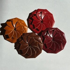 Leather coin holders SOLD INDIVIDUALLY